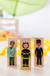 career community blocks - educational wooden toys